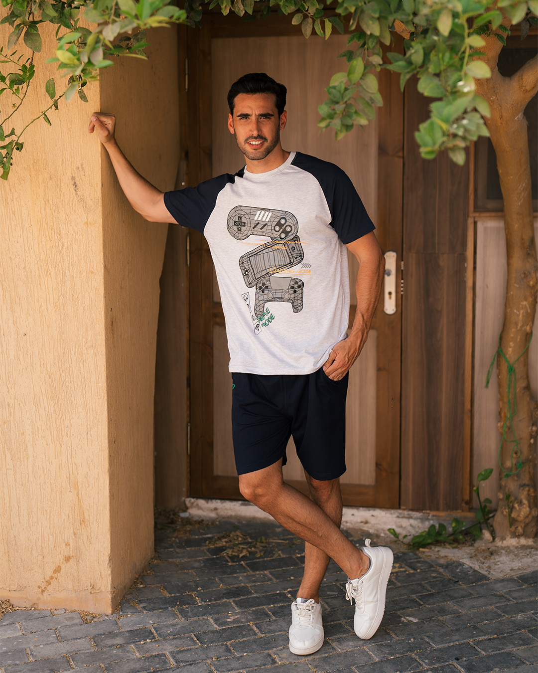 Playstation men's pajamas and raglan shorts