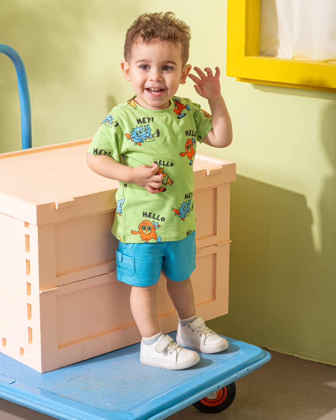 Hello Monster  NB بيجامه اولادي بيبي