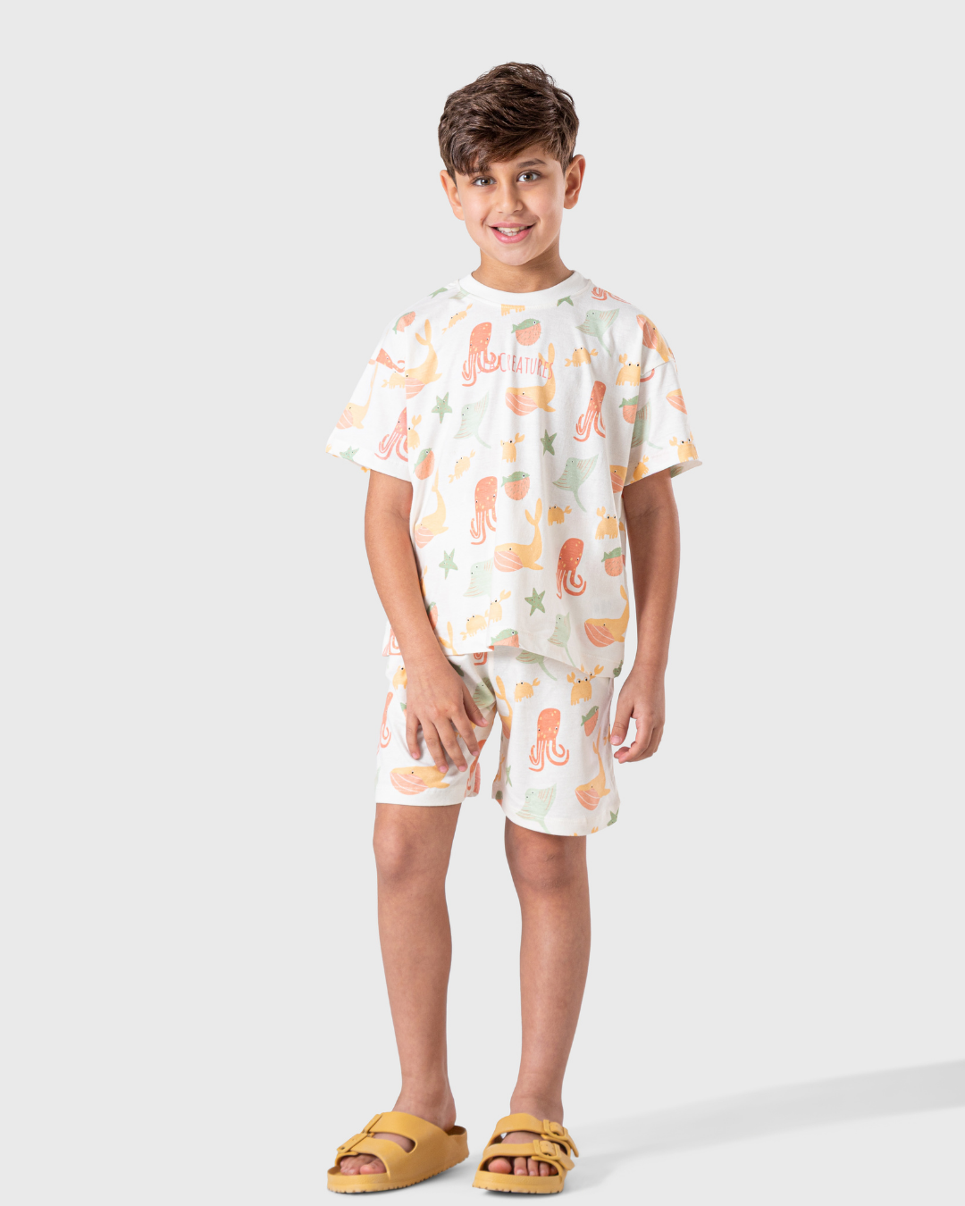 My boys' pajamas are inspired by ocean creatures