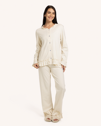 بيجاما حريمى زراير منقط