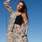 Geometric Women's Jacket Set