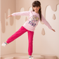 Kind girls set interlock print