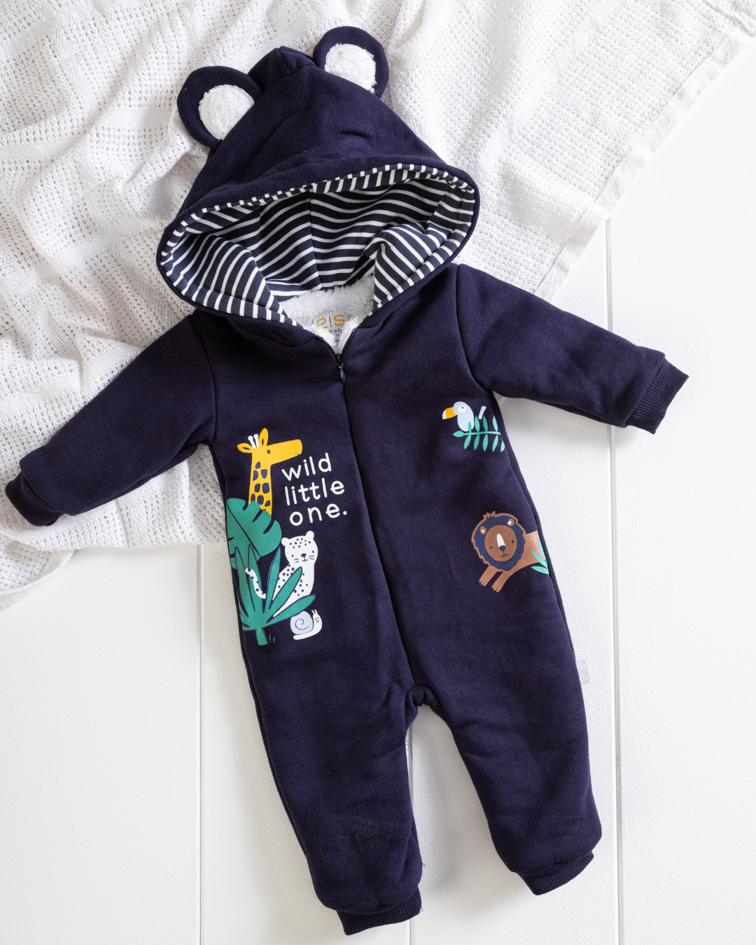 Boys melton bodysuit wild little one