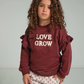 love grow girl's pajamas rose
