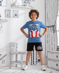Captain America Children's pajamas Captain America children's shorts
