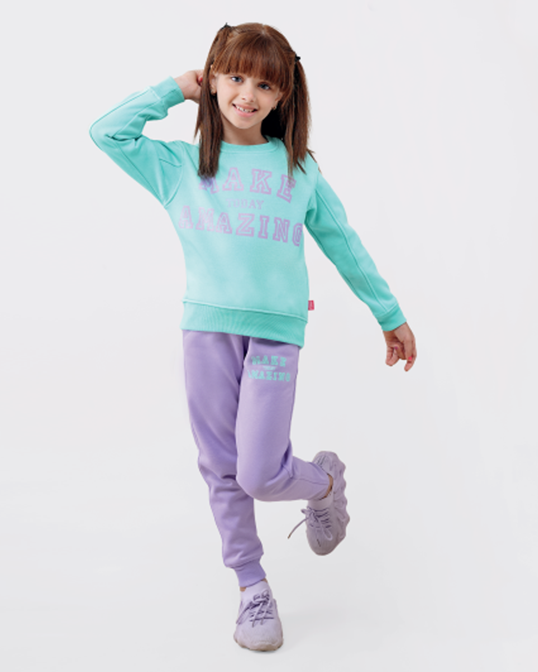 amazing Milton girls pajamas, 2 prints + printed pants