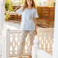 Women's pajamas with printed pants