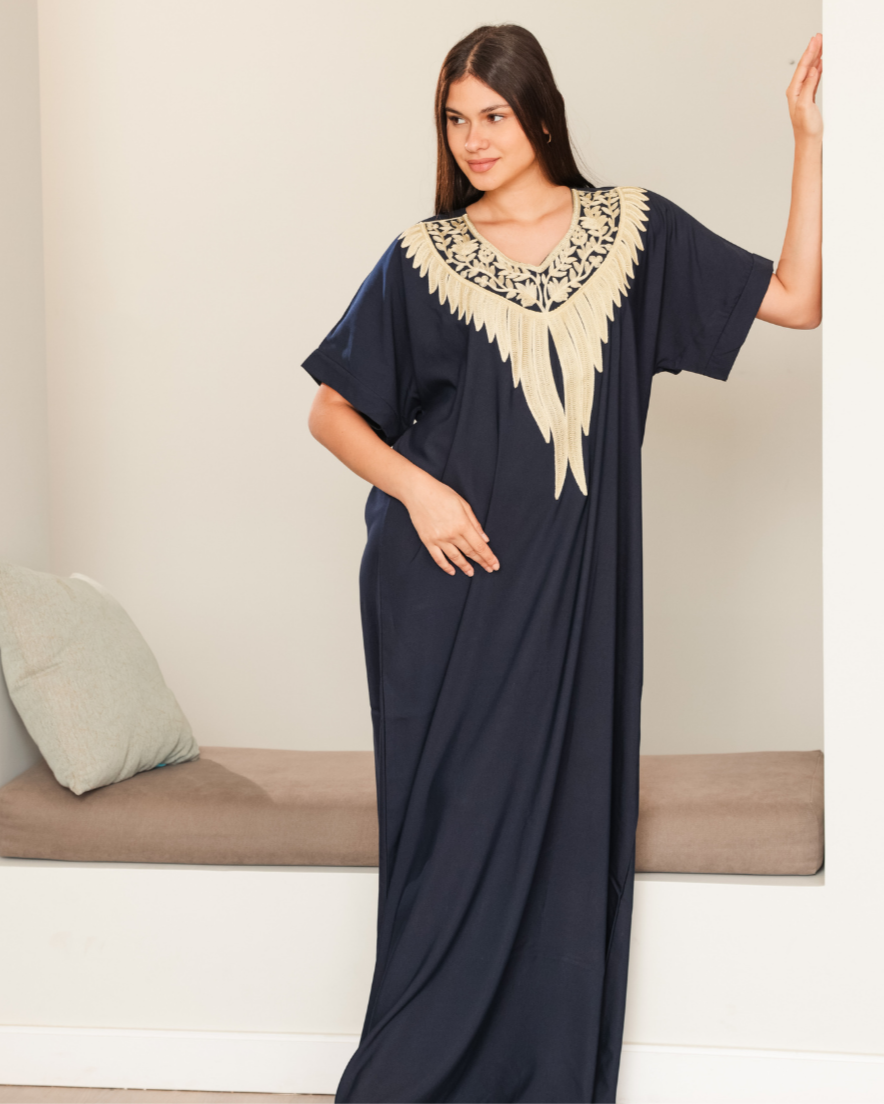 قميص داكرون نص كم مطرز 4