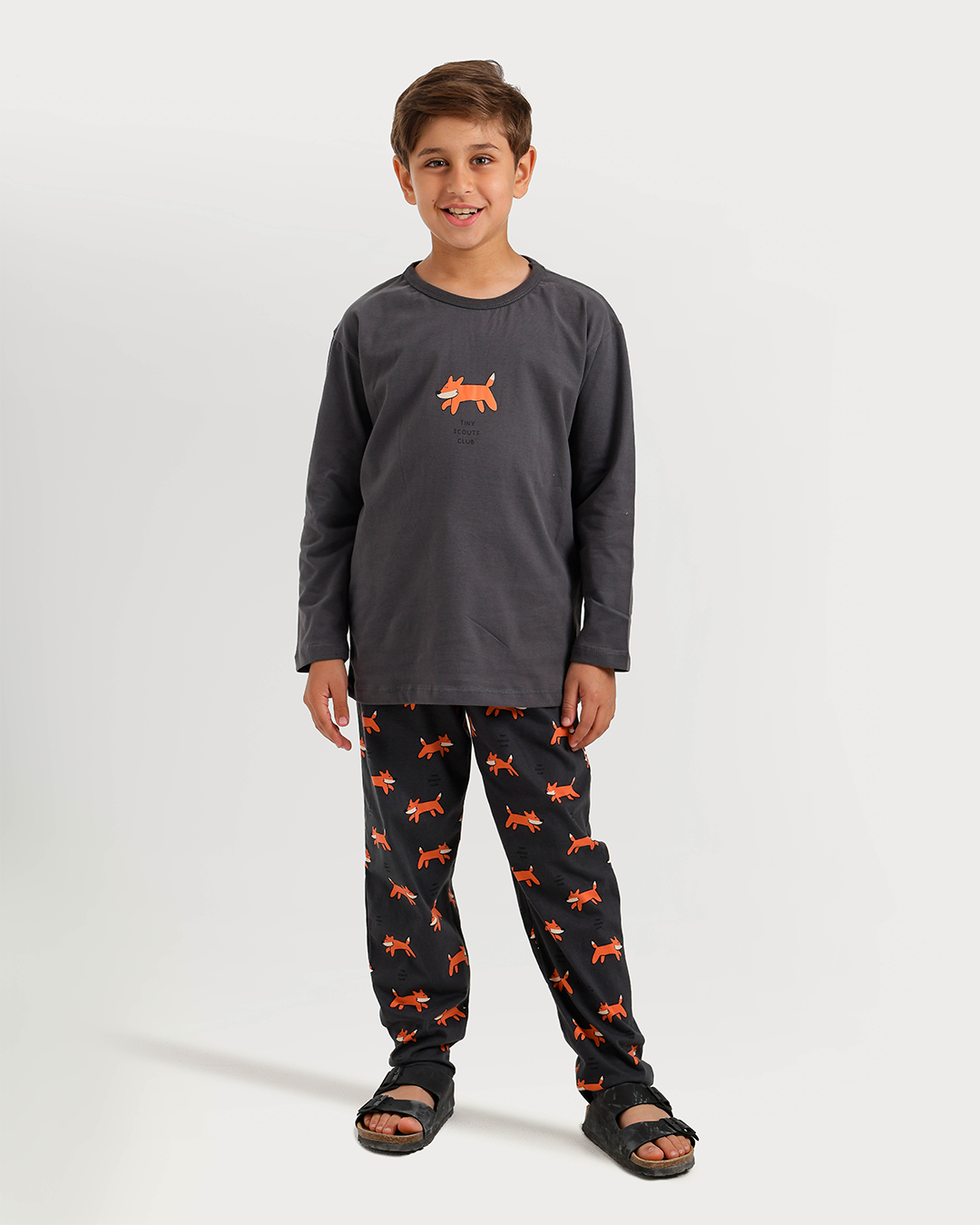 Wild Fox Pajama in Warm Colors