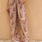 Colorful rose viscose pants