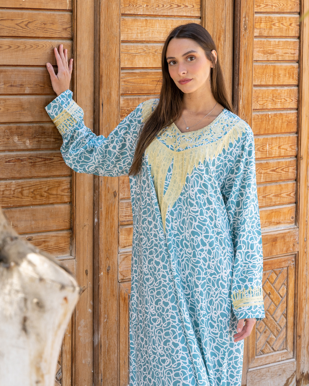 Viscose shirt with embroidered sleeves 11