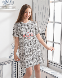 101 Dalmatians قميص نوم بناتي نُص كُم