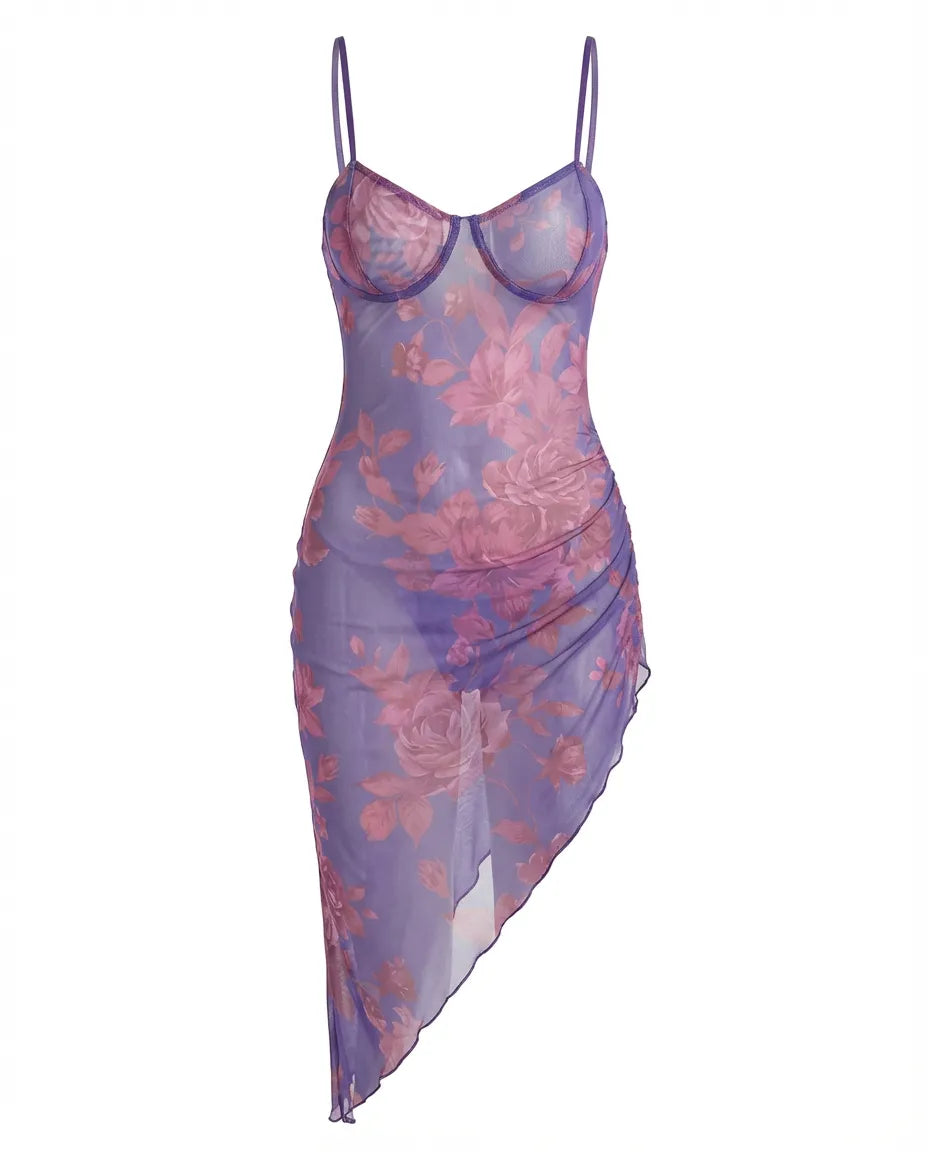 YYقميص نوم طويل مفتوح من الجنب و بيكيني