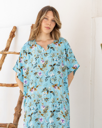 قميص فسكوز مشجر نص كم110