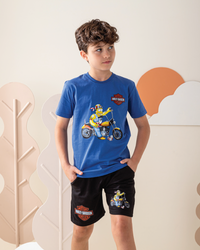 Harley simpson بيجامه اولادي شورت جرسونيه هارلي سيمبسون