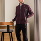 G|V Men's pajamas with a print on the chest and a zipper