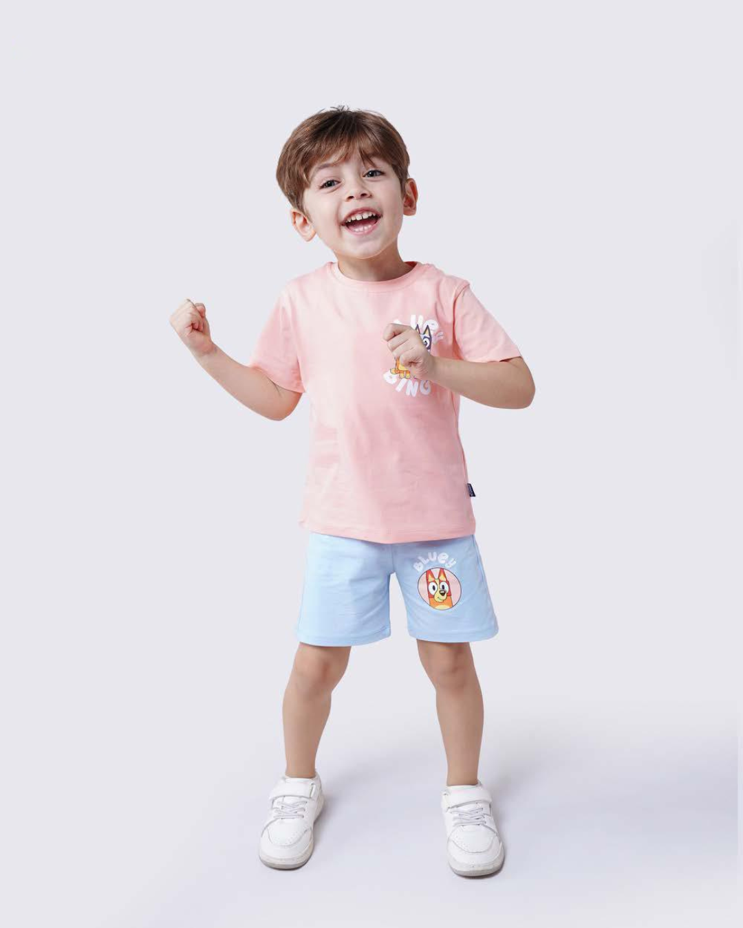 BLUEY BINGO بيجامه اولادي نصف كم وشورت  سنجل ليكرا