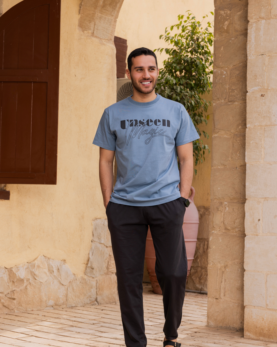 magic men's pajamas, half sleeves and pants