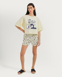 Penguin Women's Oversized Pajama and Hot Shorts