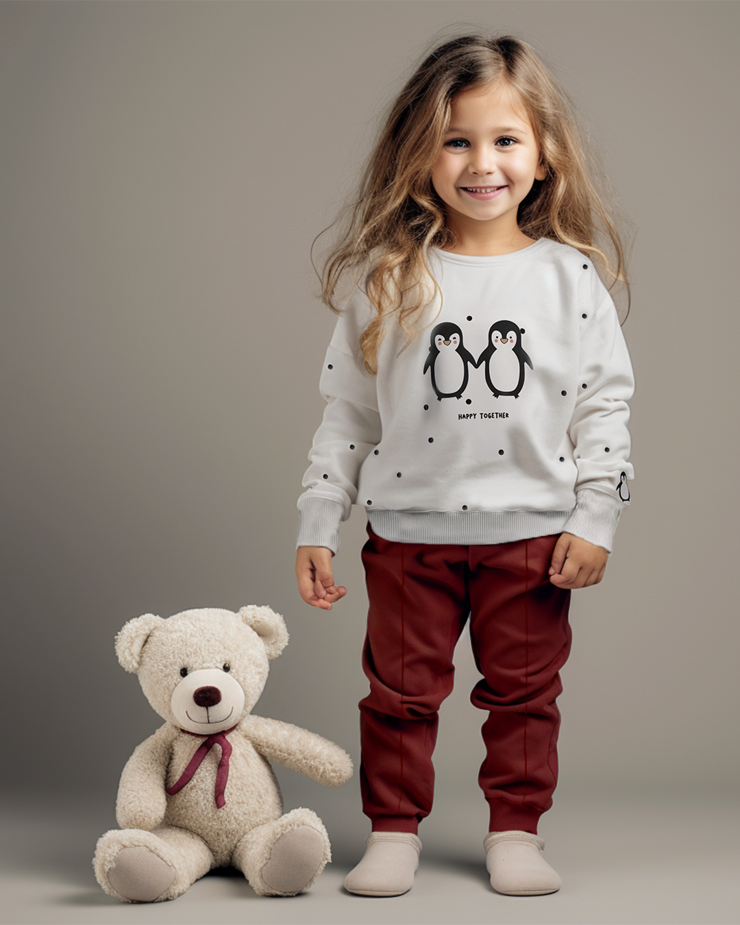 Happy Together Penguinsبيجاما بناتي