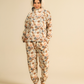 Winter Flowers Women Pajama in Dusty colors
