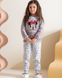 Minnie mouse girls' long sleeve pajamas