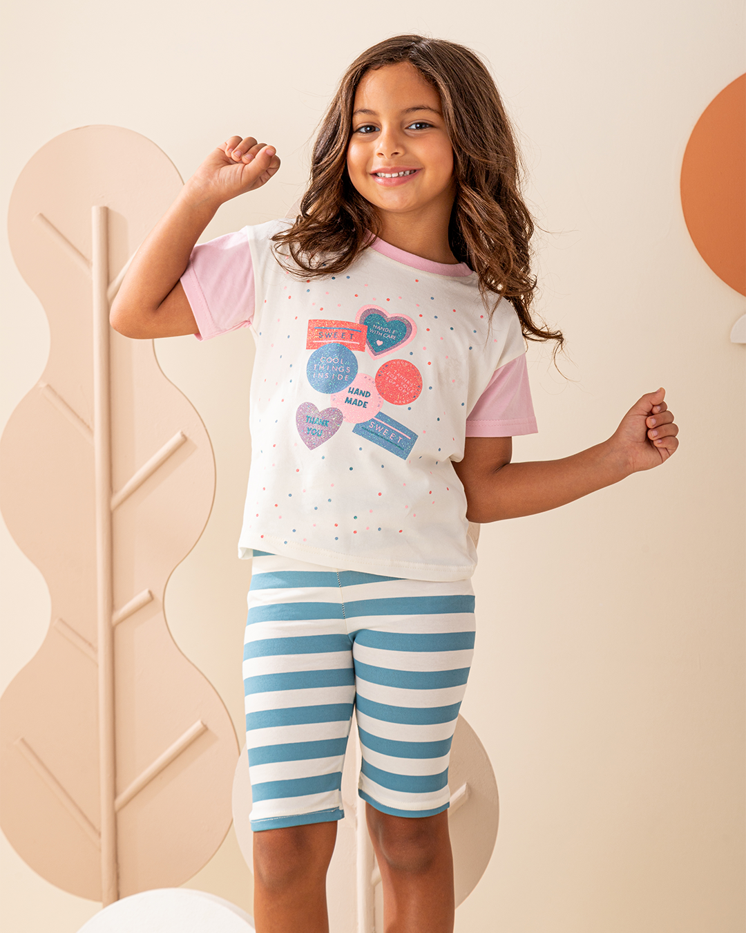 Thank You pajamas, T-shirt and legging shorts jersey