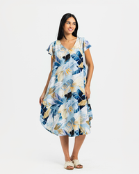 Short Printed Viscose Shirt 762