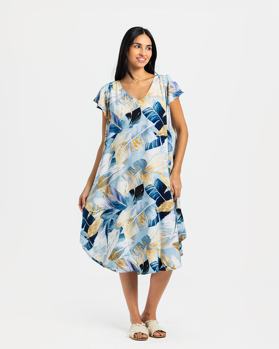 Short Printed Viscose Shirt 762