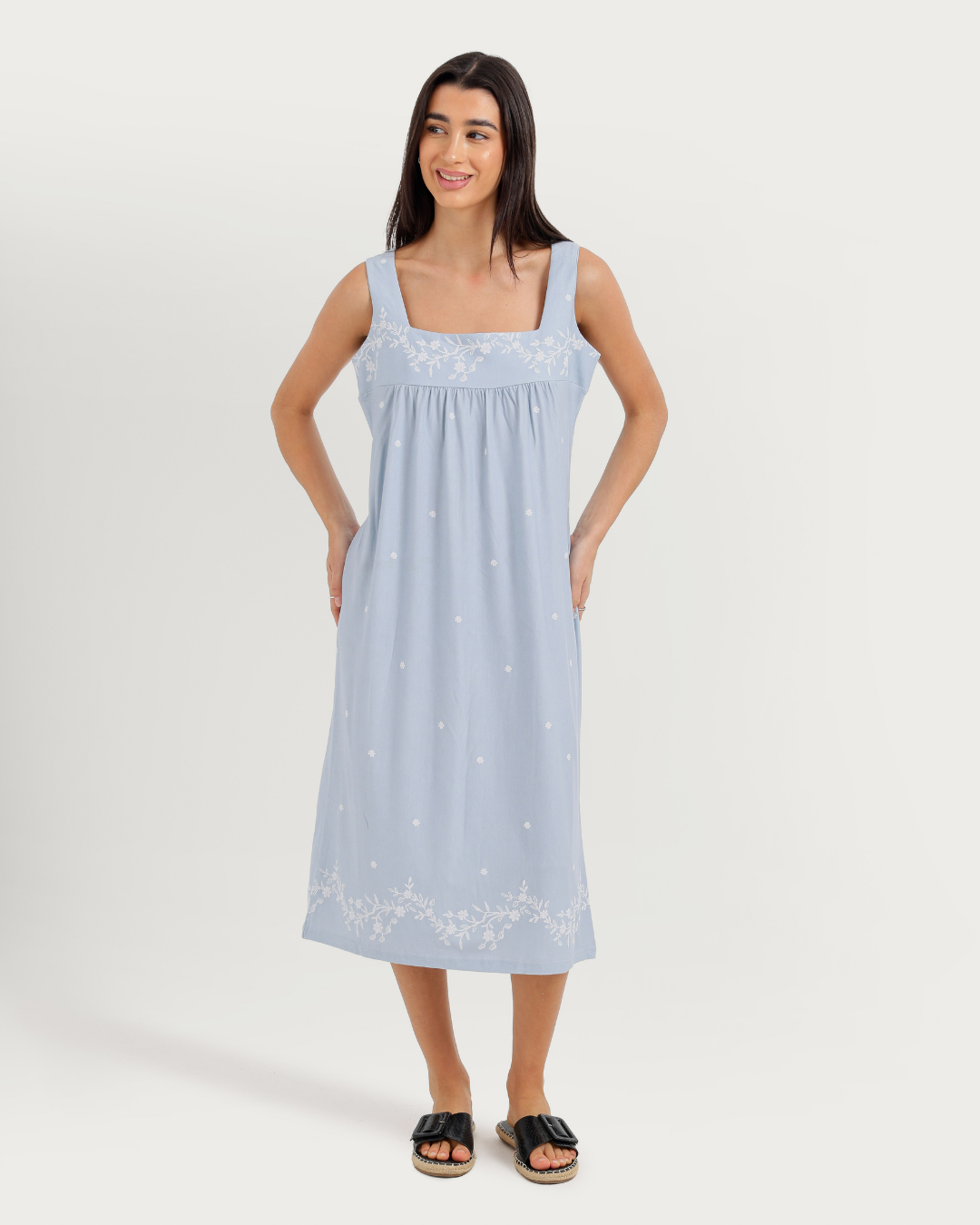 Women's Nightgown with Wide Straps