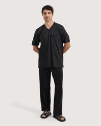 Classic men's look with crown pajamas