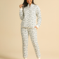 Floral Quilted Women Pajama in snow Colors