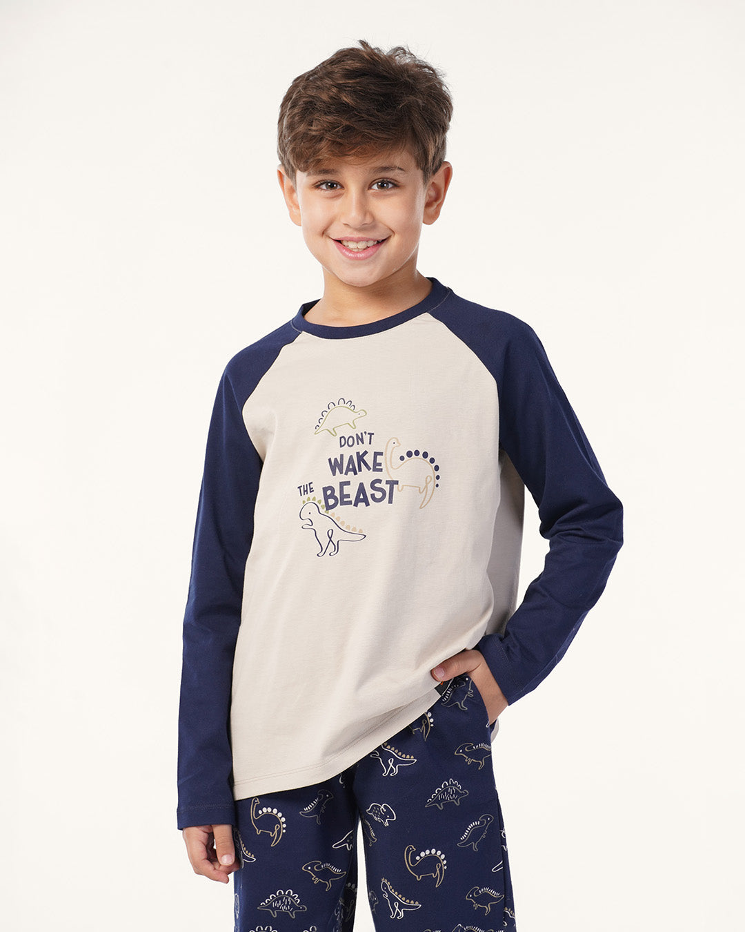 بيجاما بنطلون قطن دينصورات