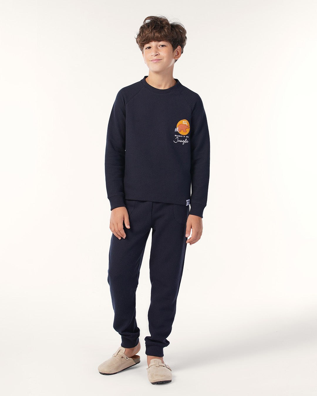 بيجاما بنطلون جاكاردو توب كُم طويل حكايات الغابه