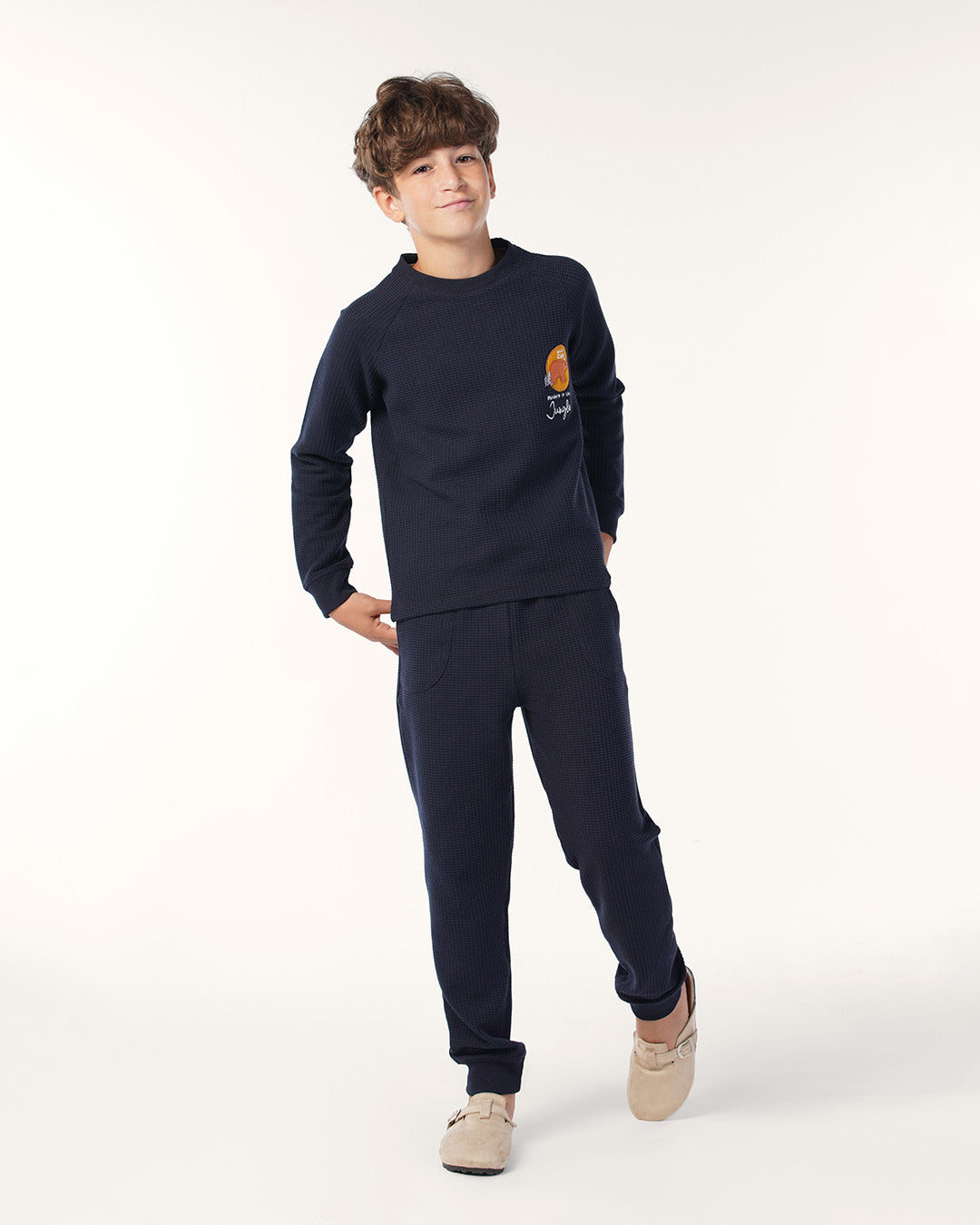 بيجاما بنطلون جاكاردو توب كُم طويل حكايات الغابه