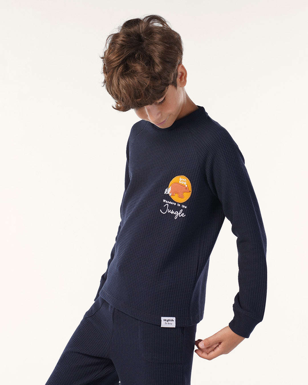 بيجاما بنطلون جاكاردو توب كُم طويل حكايات الغابه