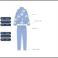 Colorful Winter Flowers Women pajama in Bright Colors