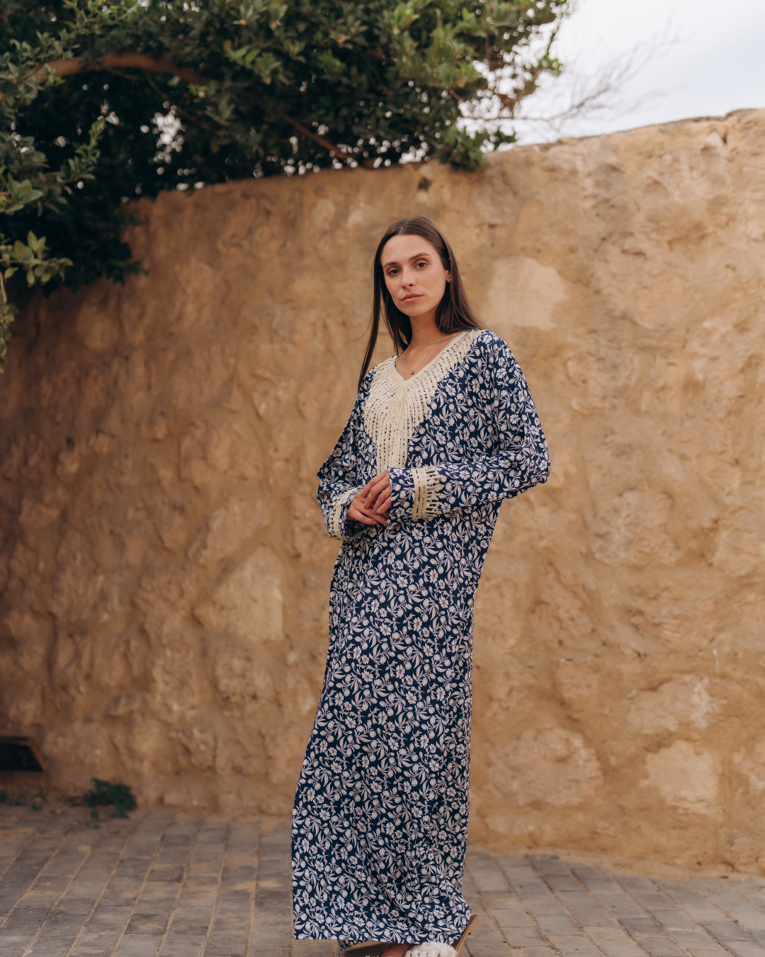 Floral viscose shirt with embroidered sleeves 12