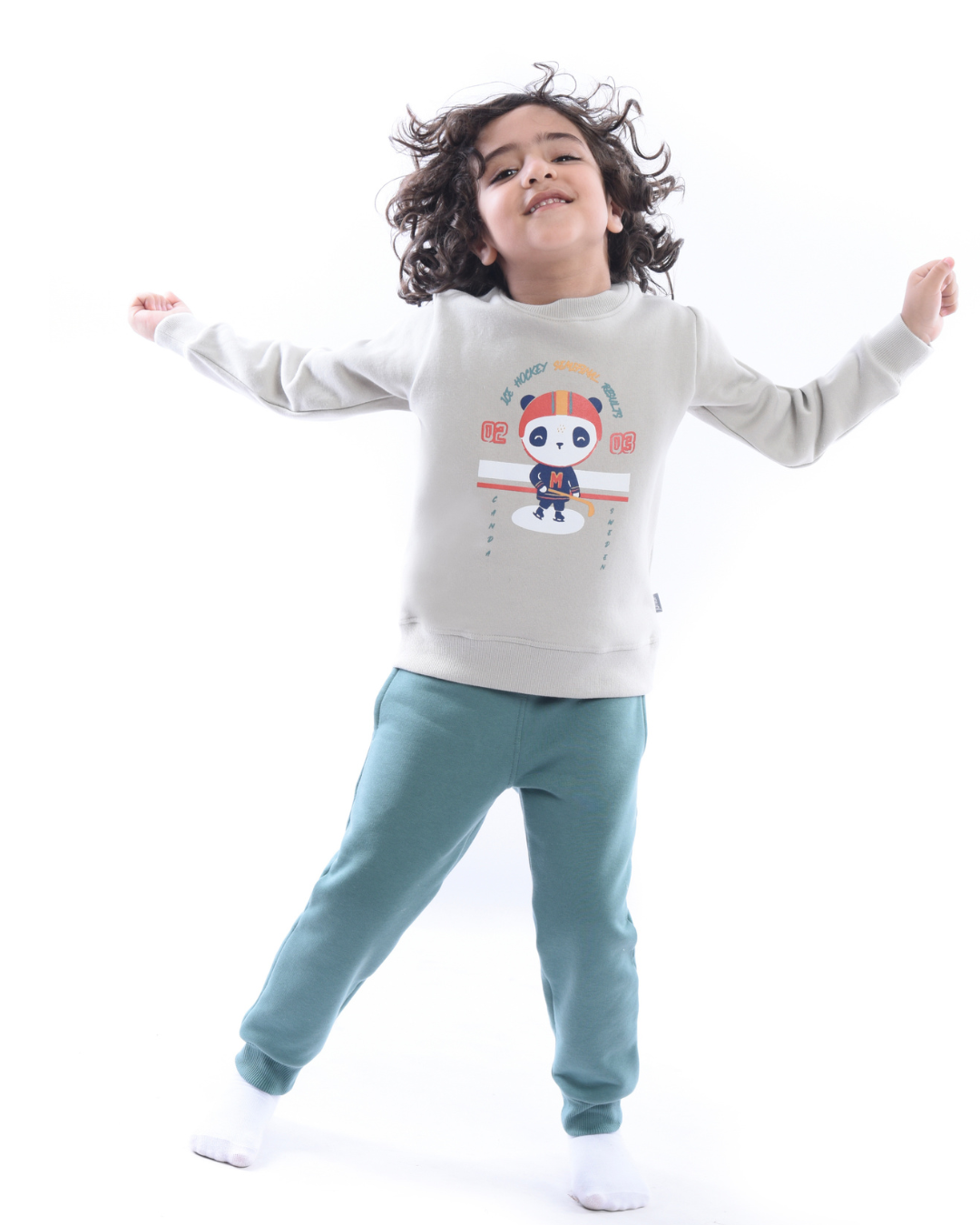 Winter Games Pajama boys T-shirt + printed pants