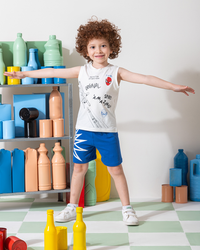 MARVY Original Spider Man  بيجامة اولادي وسط اوف وايت