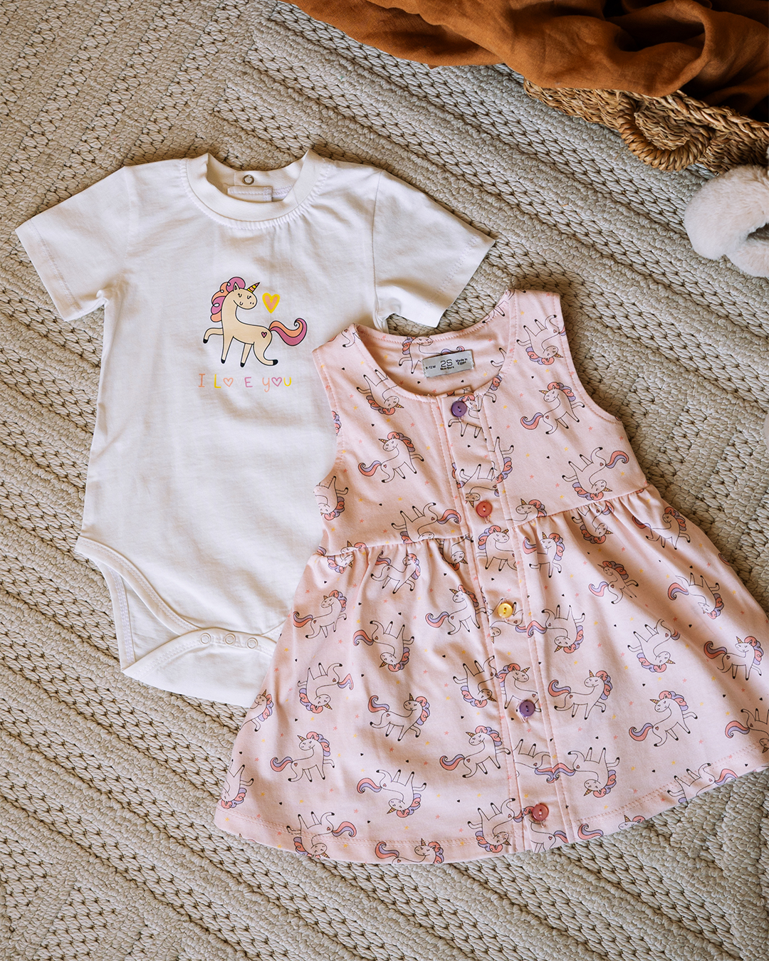 Unicorn Baby Dress Set
