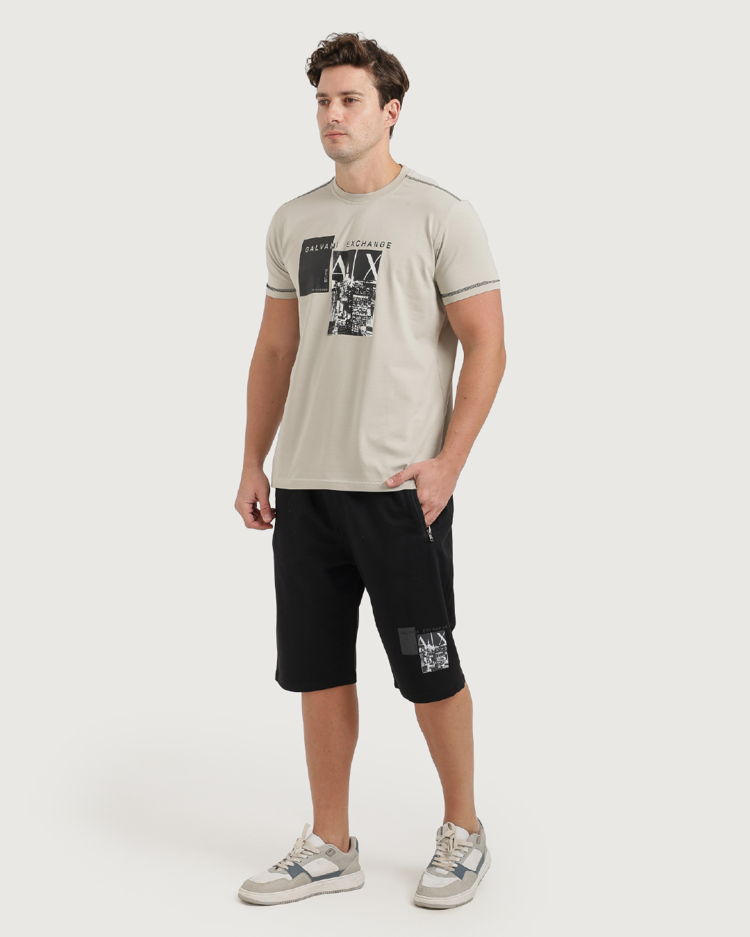 Survêtement for hommes, demi-manches, pantaloons