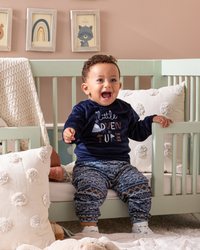 Littel adventure soft velor baby pajamas for boys