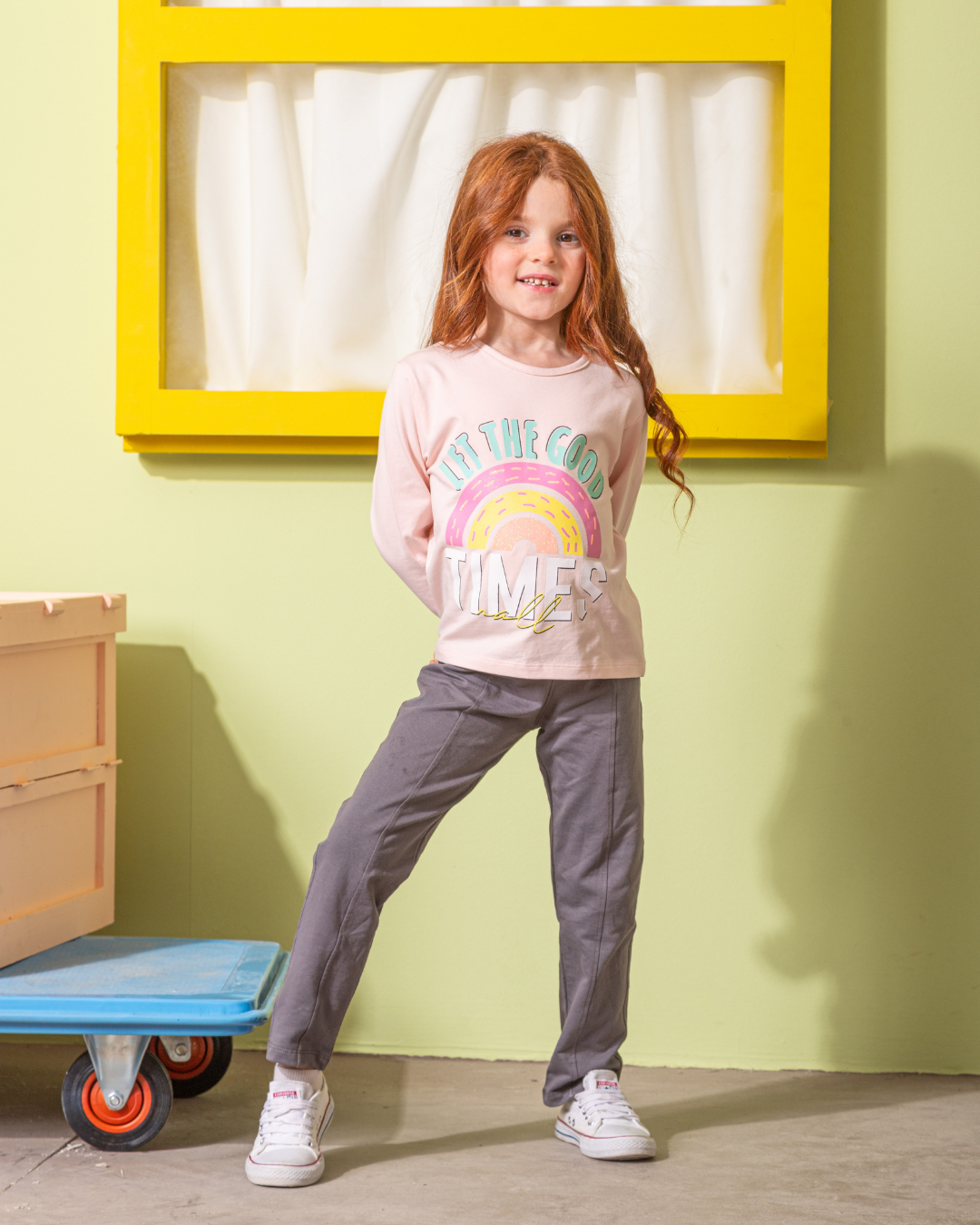 Let The Good Time بيجامه بناتي