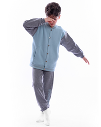 Statment  بيجامه اولادي جاكيت + بنطلون مطبوع