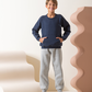 Boys Pajamas mixed fabrics with a print Don't look back
