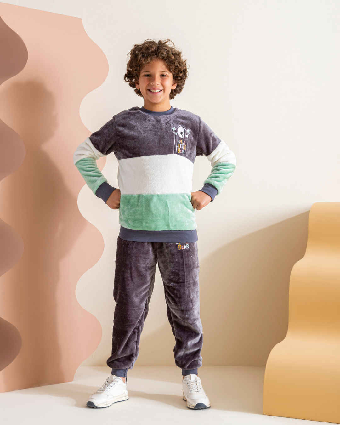 Hello Littel Bear My boys Polar kids pajamas