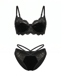 JNYPush up Panty and Lace Bra Set