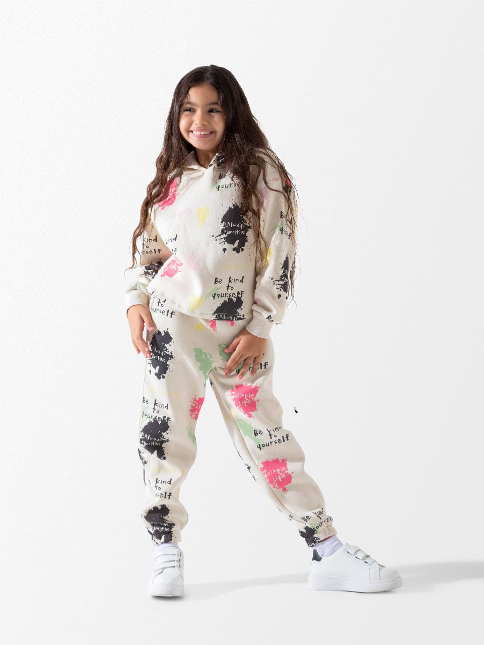 Happy Kind Girls Pajamas Medium