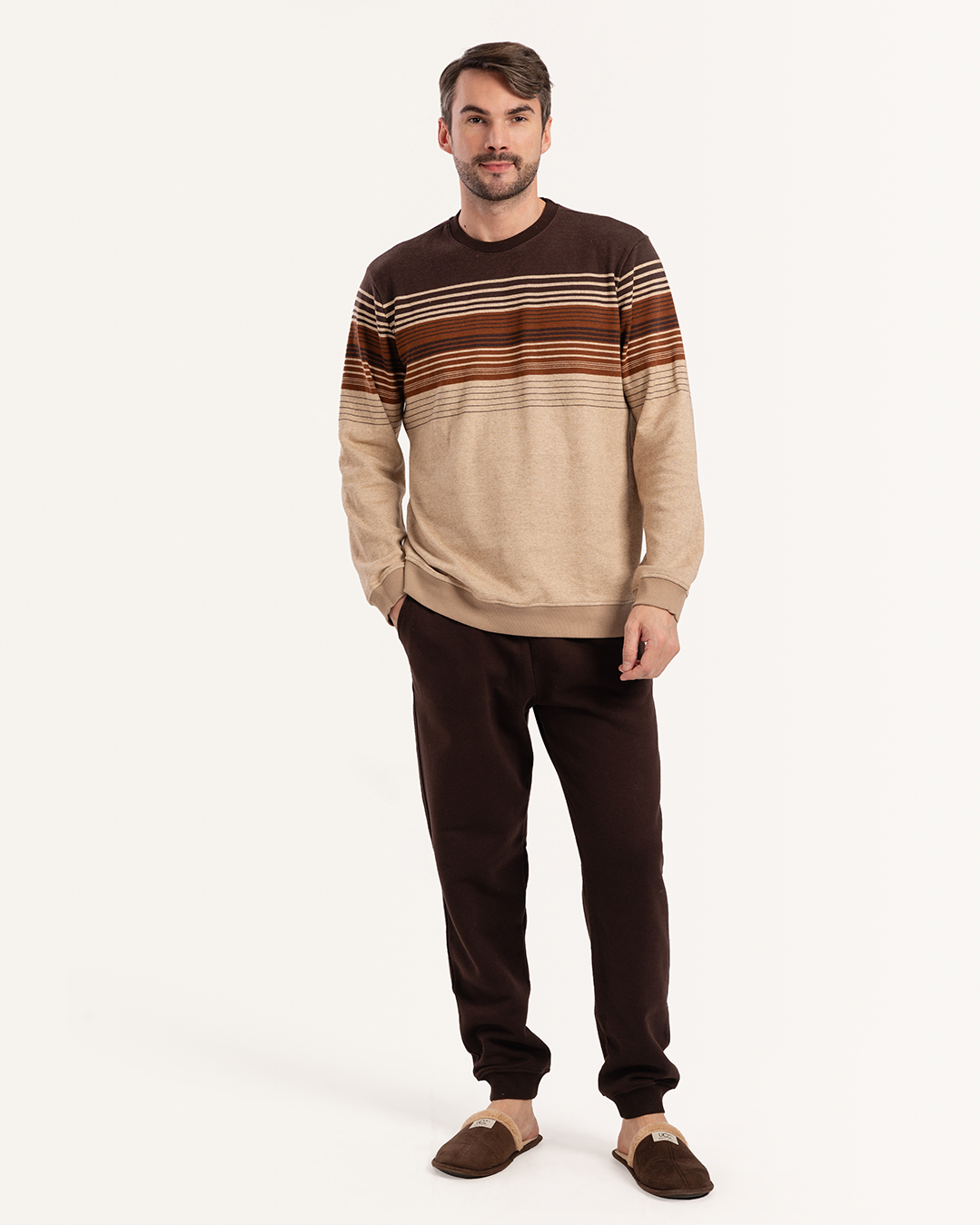 بيجاما جاكارد خطوط متنوعة